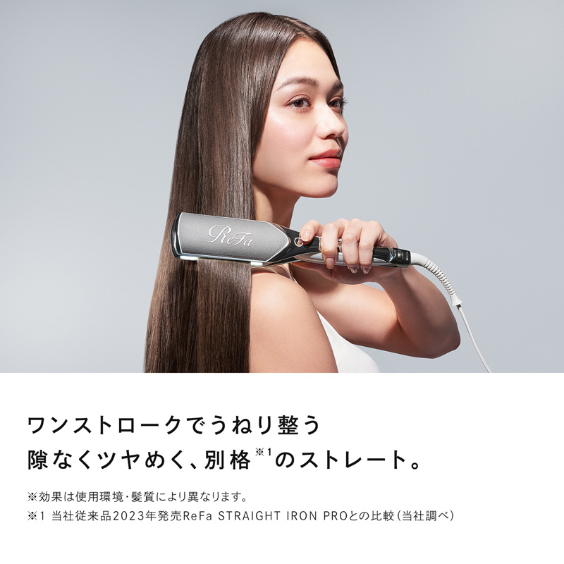 リファパワーストレートアイロン ブラック